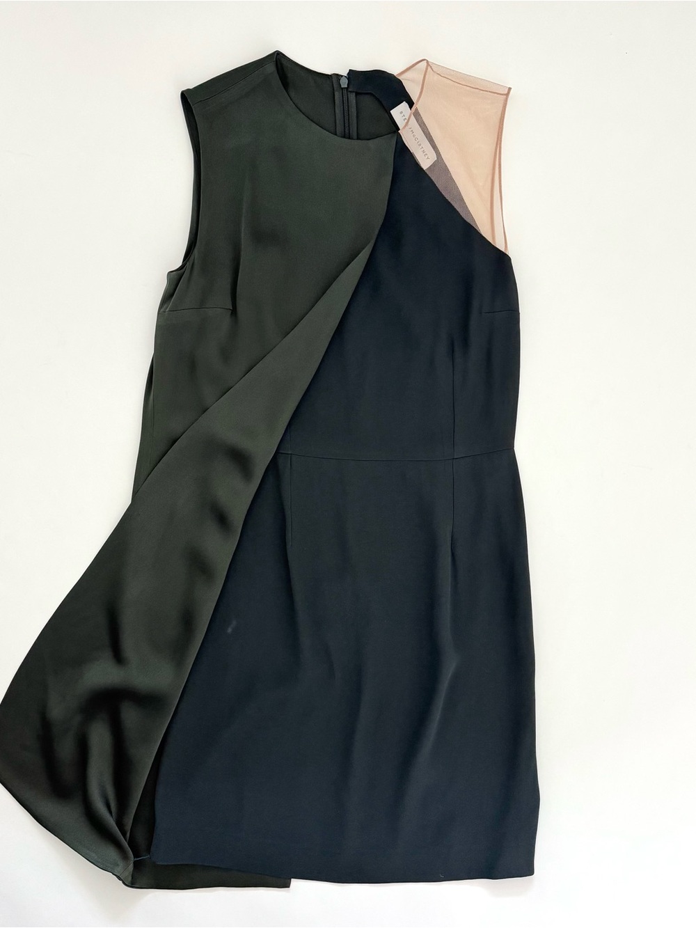 Stella McCartney Asymmetrical Shift Dress - Size 42IT - Made in Italy - Picture 2 of 10